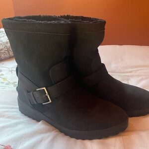 Sperry maritime step boot in black suede women’s 6